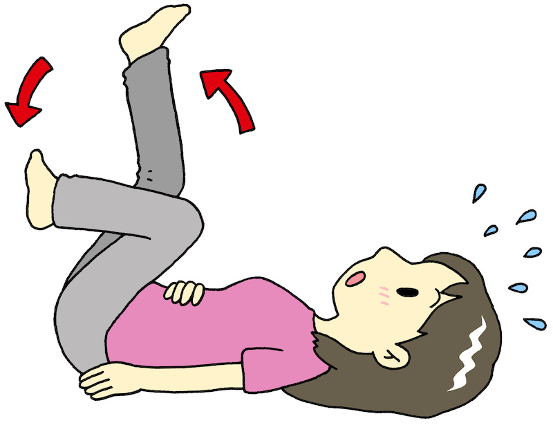 空中 自転車 こぎ